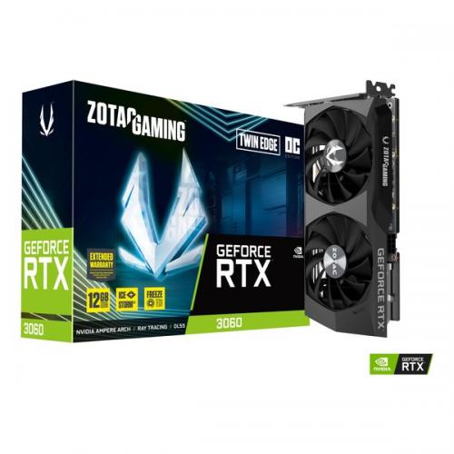 新品 ZOTAC GAMING GeForce RTX 3060 Twin Edge OC ZT-A30600H-10M [PCIExp 12GB]