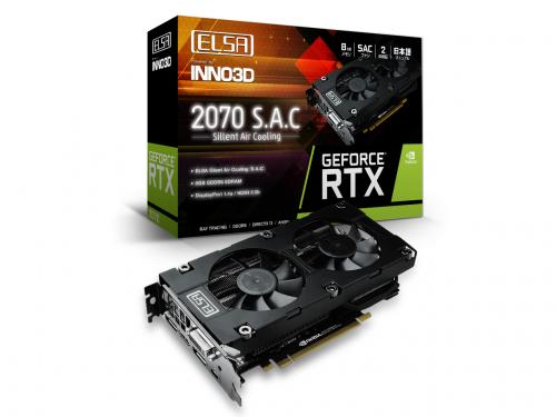 新品 ELSA GeForce RTX 2070 S.A.C GD2070-8GERS [PCIExp 8GB]