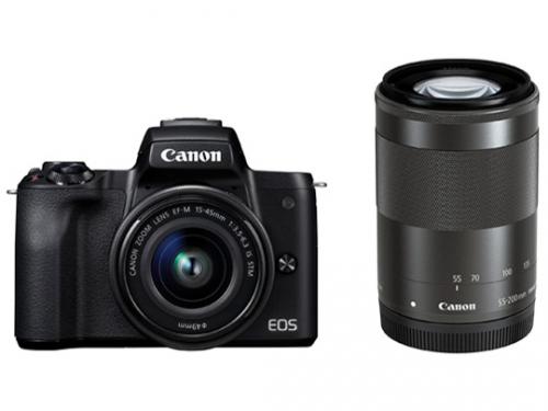 新品 EOS Kiss M ダブルズームキット [ブラック]