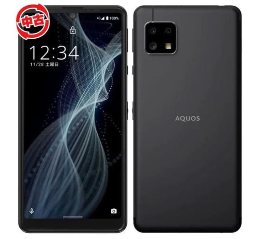 【中古】SHARP AQUOS sense4 basic SIMフリースマートホン A003SH Y!Mobile ブラック
