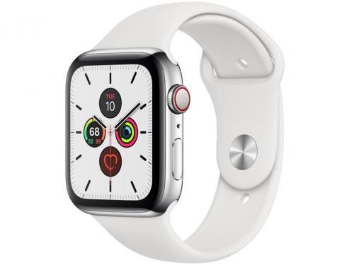 新品 Apple Watch Series 5 GPS+Cellularモデル 40mm MWX42J/A [ステンレススチールケース/ホワイトスポーツバンド]