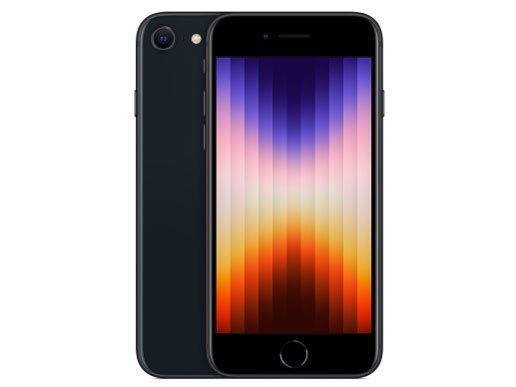 【中古】iPhone SE (第3世代) 128GB SIMフリー [ミッドナイト] バッテリー健康状態:100%