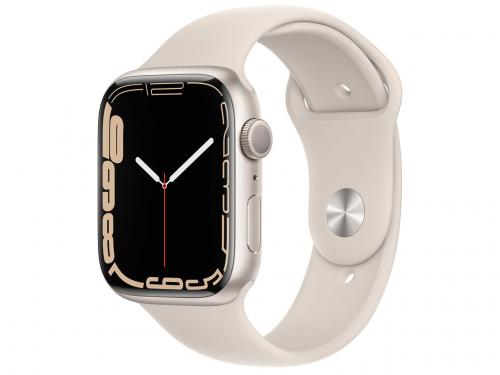 新品 Apple Watch Series 7 GPSモデル 45mm MKN63J/A [スターライトスポーツバンド]